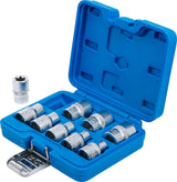 SOCKET SET, E-TYPE | 12.5 MM (1/2") DRIVE | E10 - E24 | 9 PCS. (6425)