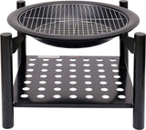 STEEL STOVE | GRATE | WITH FIREWOOD HOLDER | 50 CM (99713)