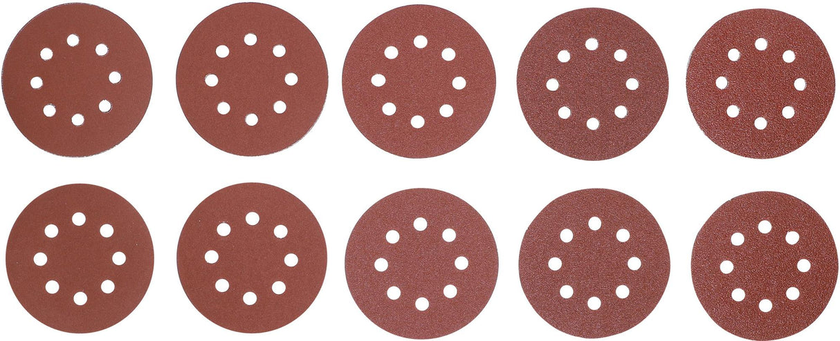 SANDING PADS FOR ECCENTRIC SANDERS | Ø 125 MM | K 40 - 180 | 25 PCS. (80817)