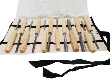 WOOD CARVING CHISEL SET | 60 CR-V | 12 PCS. (W12C)