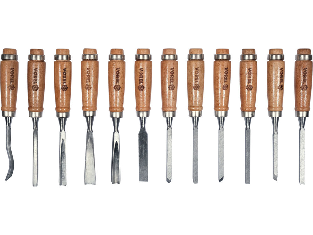 WOOD CARVING CHISEL SET 12 PCS. (25570)