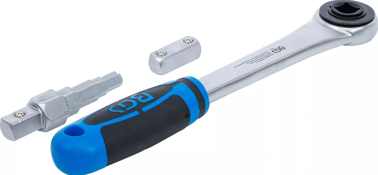PUSH-THROUGH RATCHET WITH ADAPTOR AND STEP WRENCH | INTERNAL SQUARE 12.5 MM (1/2") (314)