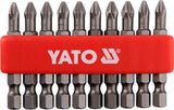 SCREWDRIVER BITS 10PCS  PH2X50MM S2 (YT-0478)