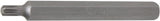 BIT | LENGTH 100 MM | 10 MM (3/8") DRIVE | SPLINE (FOR RIBE) M6 (4771)