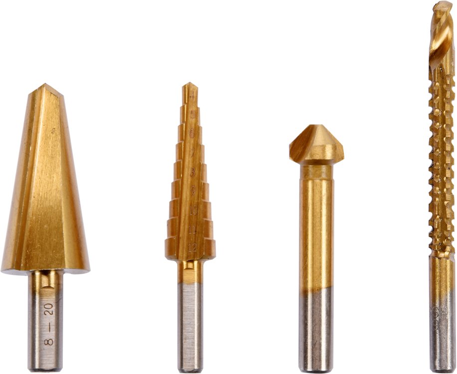 MULTI DRILLING SET | HSS G | TITANIUM COATED | 4 PCS. (SK1617)