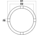 GROOVE NUT SOCKET | EXTERNAL TOOTH | 69 MM | KM8 (8265-10)