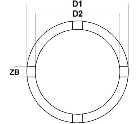 GROOVE NUT SOCKET | EXTERNAL TOOTH | 69 MM | KM8 (8265-10)