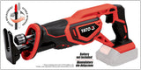 RECIPROCATING SAW 18V - BODY (YT-82815)