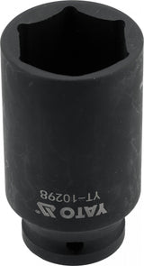 IMPACT SOCKET, HEXAGONAL, LONG | 12.5 MM (1/2") | 32 MM (YT-10298)