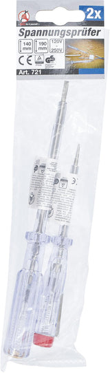 VOLTAGE TESTER | 120-250 V | 140/190 MM | 2 PCS. (721)