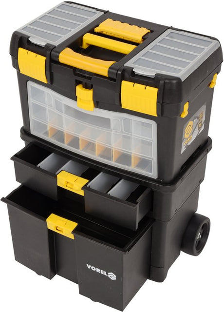 TROLLEY TOOL BOX W/ REMOVABLE ORGANIZER (78734)