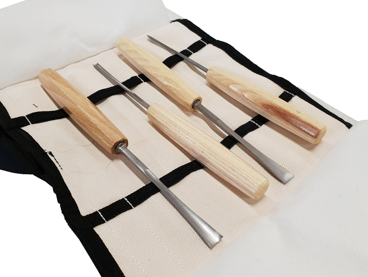 WOOD CARVING CHISEL SET | 60 CR-V | 4 PCS. (W4C)