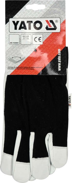 LEATHER ASSEMBLY GLOVES SIZE 9 BLACK (YT-746391)
