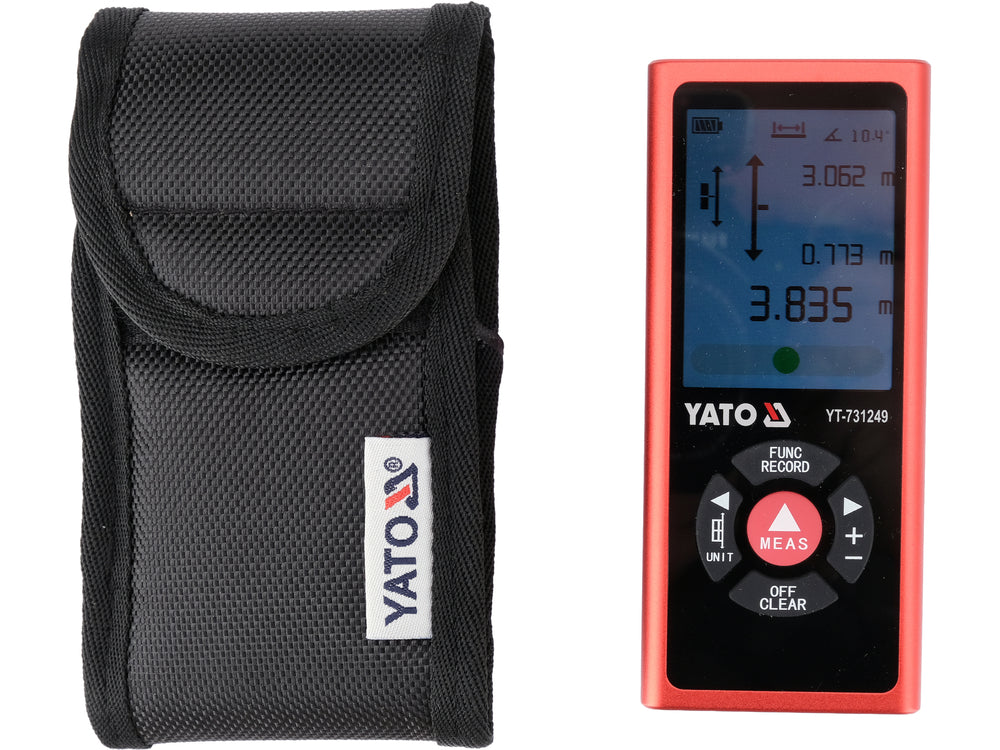 DUAL-SIDED LASER DISTANCE METER | 0.05–120 M | COLOR TFT DISPLAY | USB-C (YT-731249)