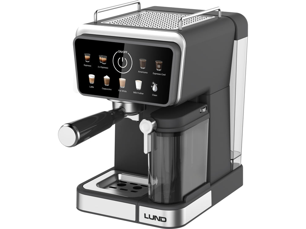 PRESSURE COFFEE MAKER WITH MILK FROTHER 1350W (68502)