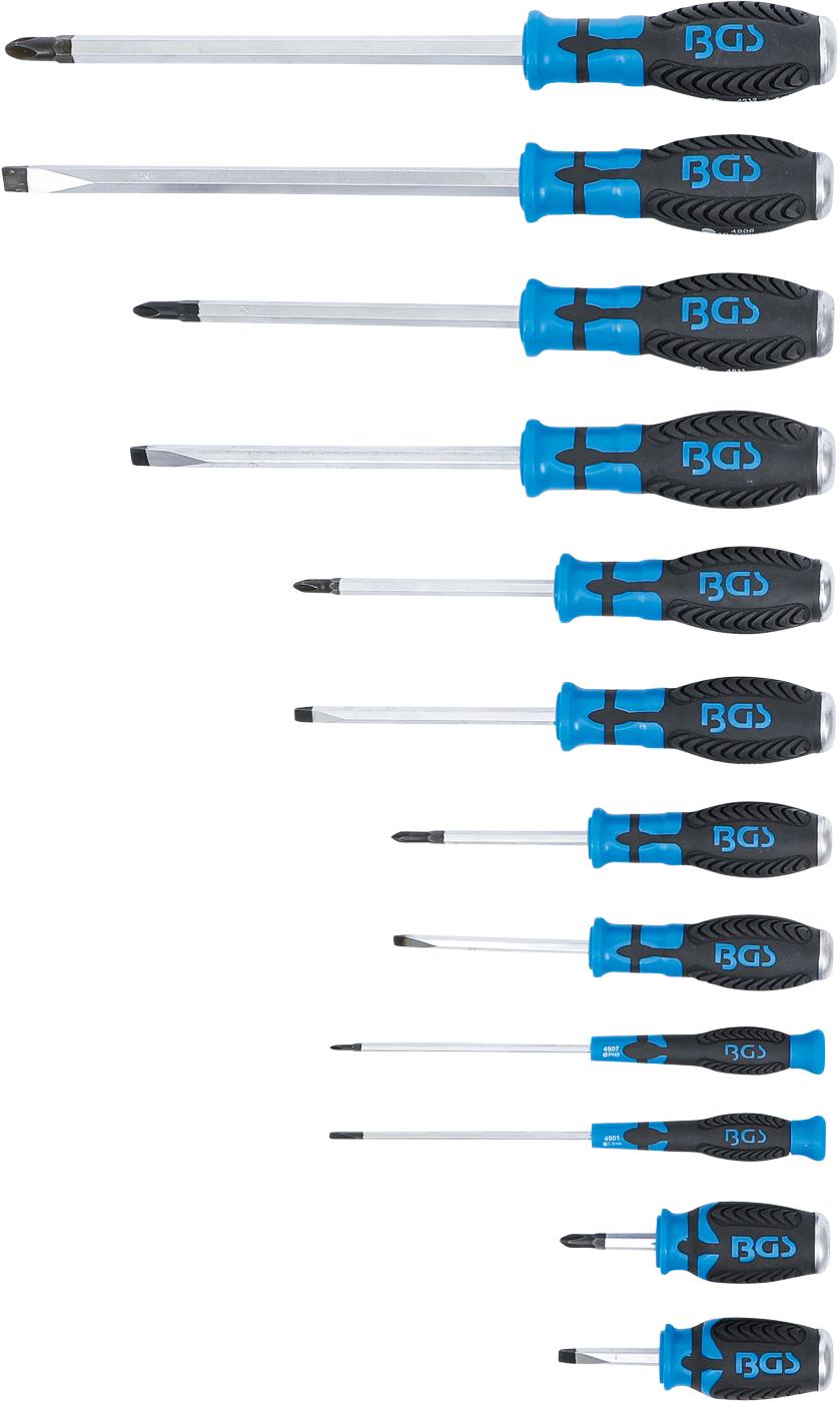 SCREWDRIVER SET | WITH 6.3 MM (1/4") INTERNAL SQUARE | 12 PCS. (7896)