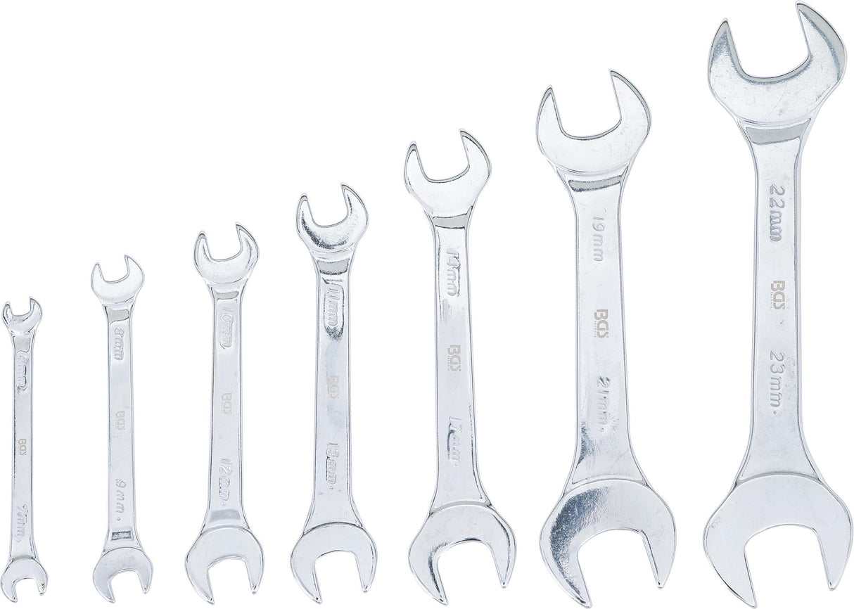 DOUBLE OPEN END SPANNER SET | EXTRA FLAT | 6 - 23 MM | 7 PCS. (9019)