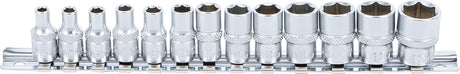 SOCKET SET, HEXAGON | 6.3 MM (1/4") DRIVE | 4 - 14 MM | 13 PCS. (9102)