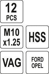 BRAKE CALLIPER GUIDE BOLT REPAIR SET (YT-17588)
