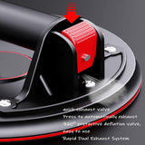 VACUUM SUCTION CUP LIFTER | EXTRA STRONG | WITH PRESSURE GAUGE | 8“ | Ø 200 MM (VSC8G)