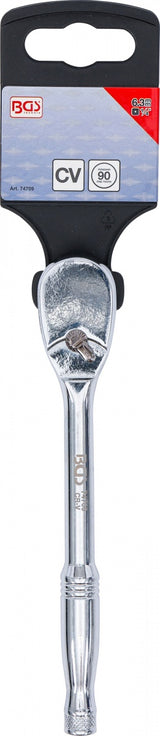 REVERSIBLE RATCHET | 6.3 MM (1/4") | CRV | FINE-TOOTH (74709)