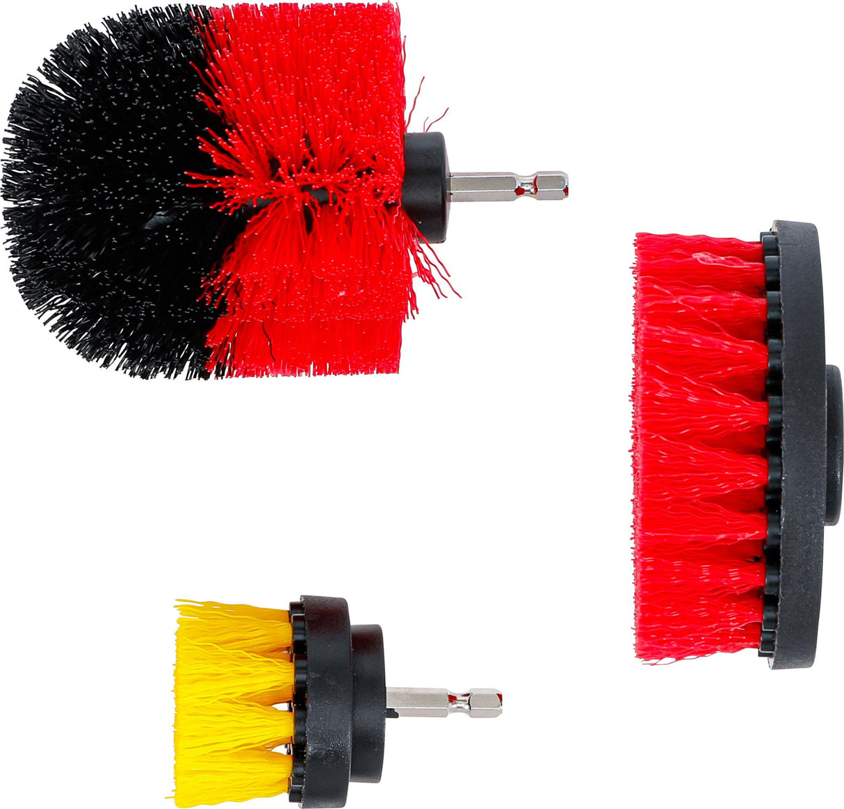 BRUSH ATTACHMENT SET | FOR DRILLING MACHINES | 3 PCS. (50913)