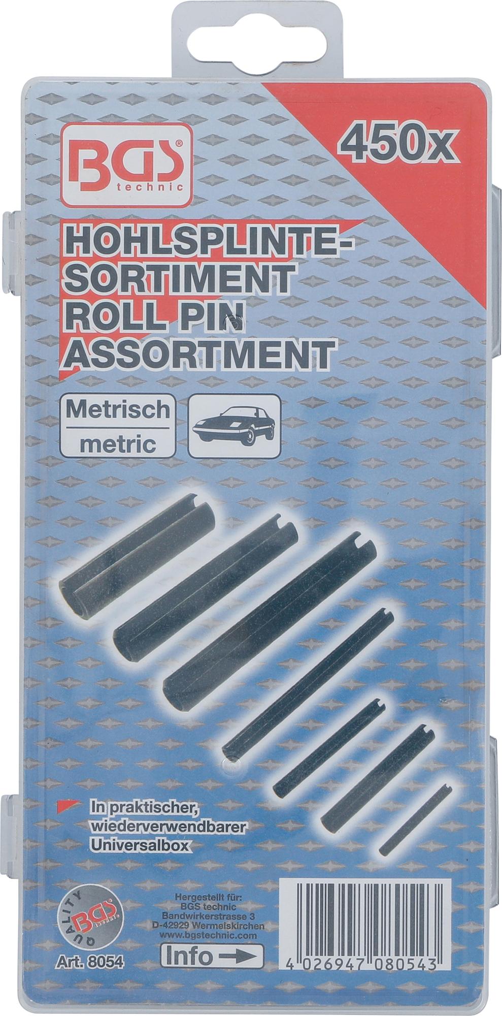 ROLL PIN ASSORTMENT | 450 PCS. (8054)