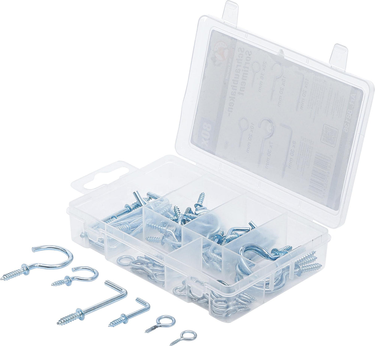 SCREW HOOK ASSORTMENT | 80 PCS. (88136)