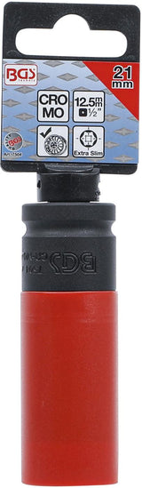 IMPACT SOCKET WITH PROTECTION | ULTRA NARROW | 12.5 MM (1/2") | 21 MM (7504)