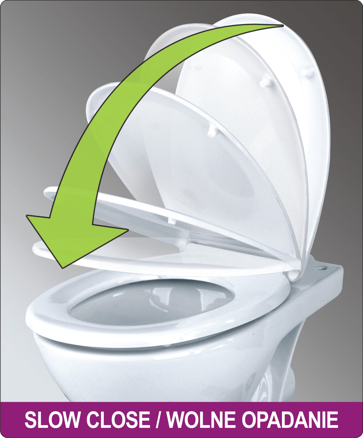 DUROPLAST TOILET SEAT COVER, WHITE (75470)