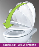 DUROPLAST TOILET SEAT COVER, WHITE (75470)