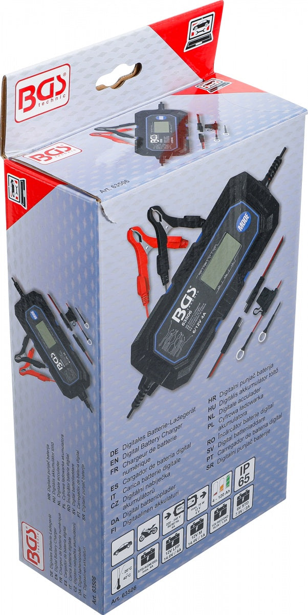 DIGITAL BATTERY CHARGER | 6/12 V | 4 A (63506)