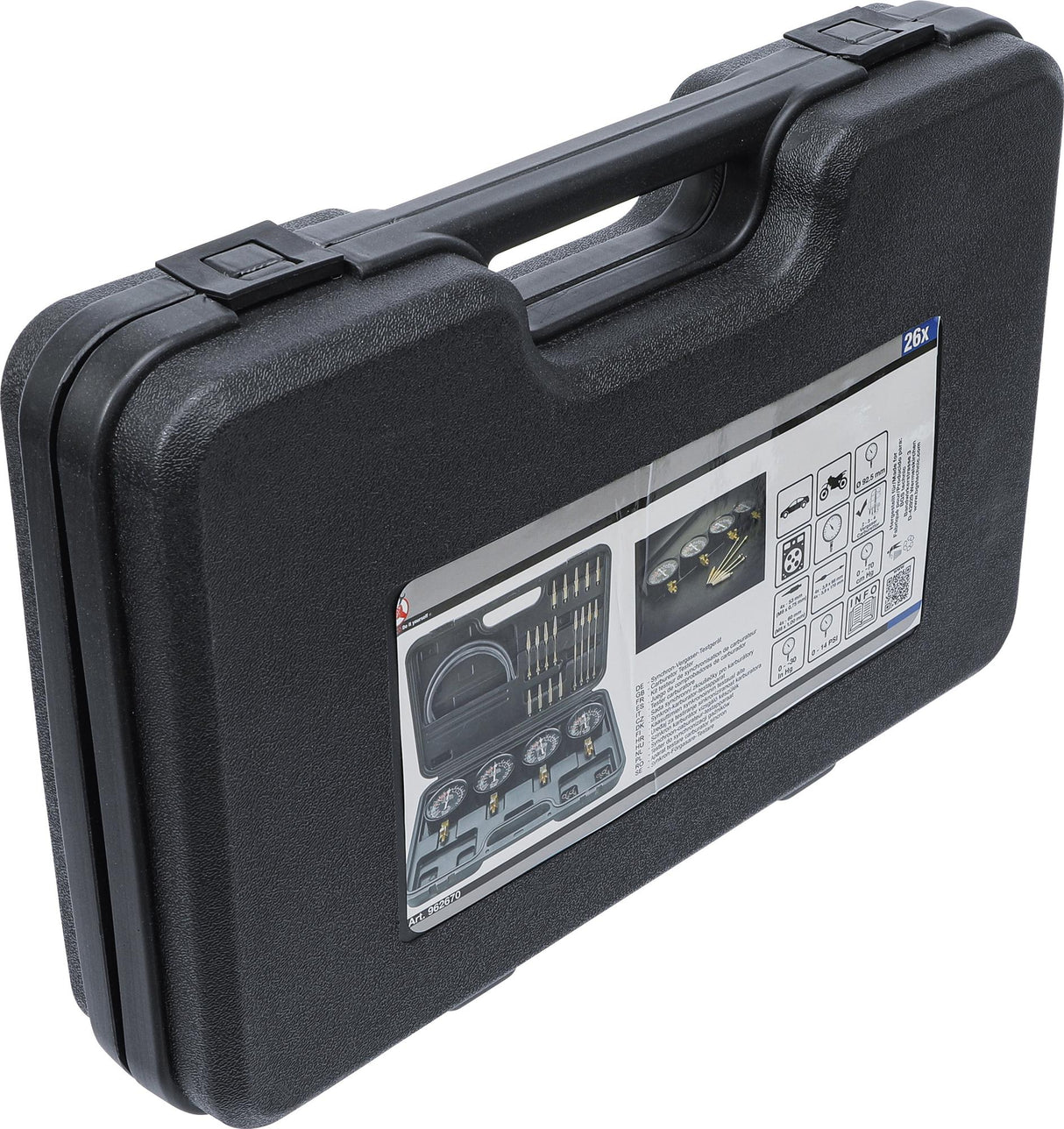 CARBURETOR TESTER | WITH 4 MANOMETERS | 26 PCS. (962670)