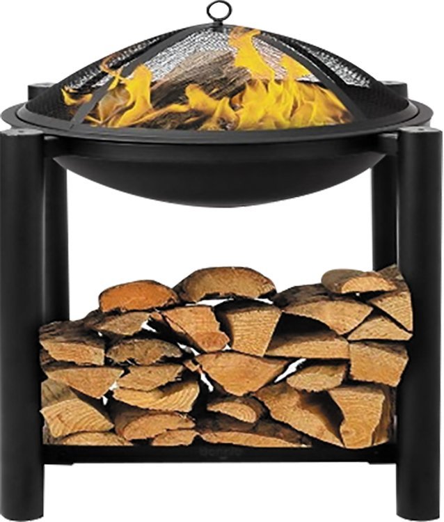 STEEL STOVE | GRATE | WITH FIREWOOD HOLDER | 50 CM (99713)