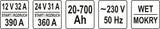 BATTERY CHARGER, JUMP START. 20-700 AH (YT-83061)