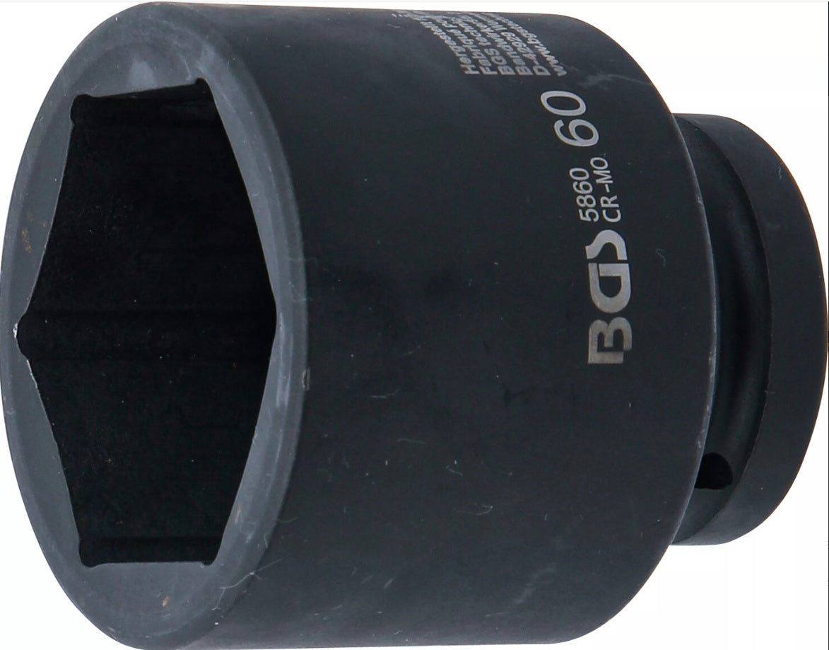 IMPACT SOCKET, HEXAGON | 25 MM (1") DRIVE | 60 MM (5860)