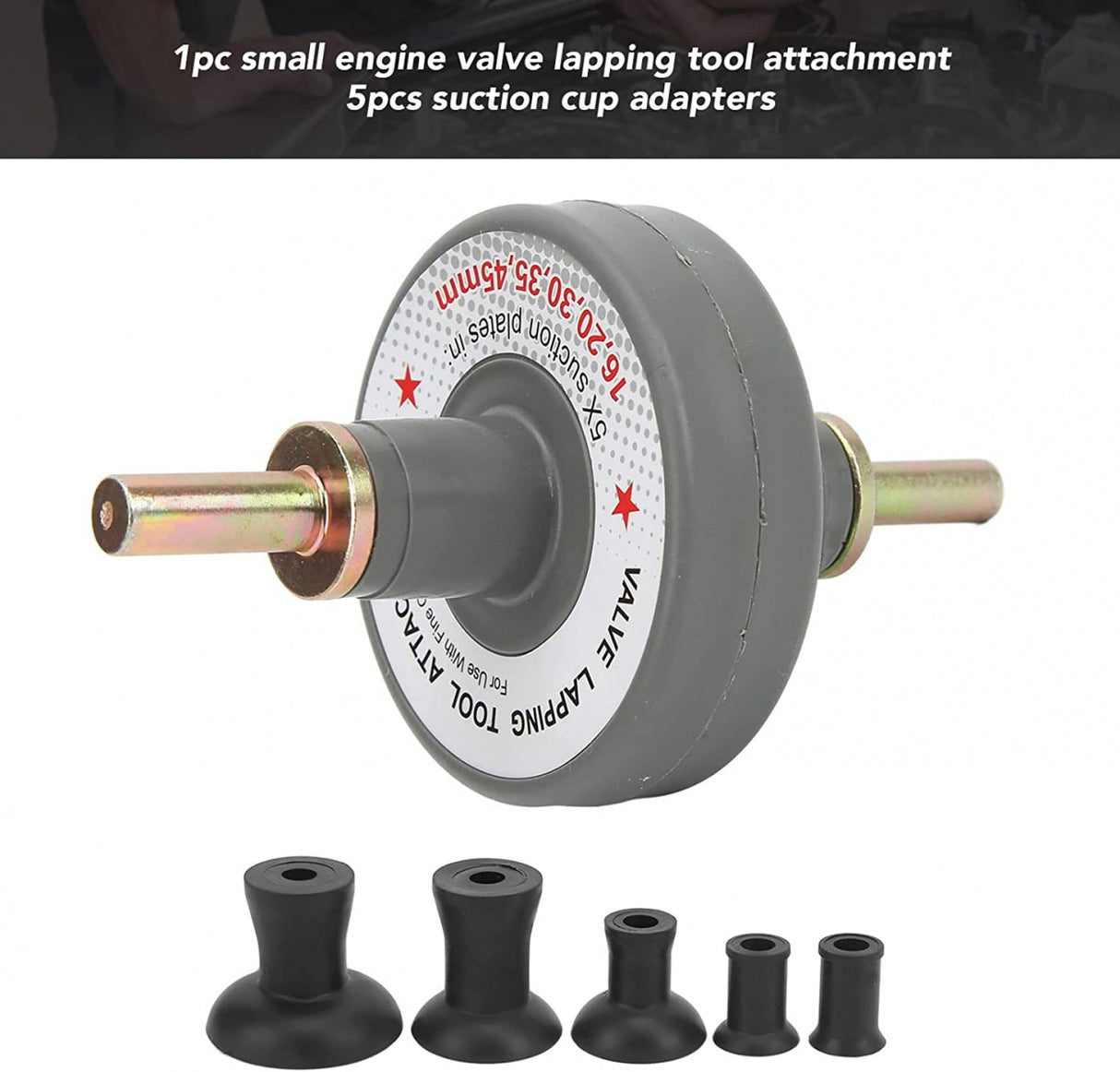 VALVE LAPPING TOOL FOR DRILL | 5 BITS (FB2804)