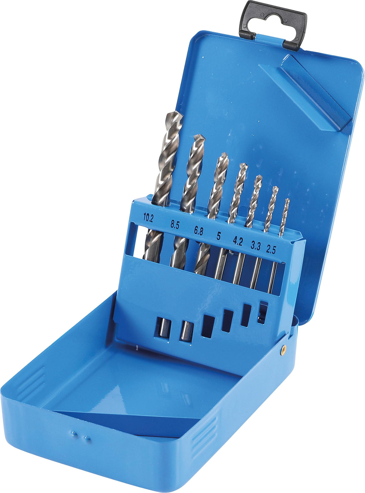 HSS TWIST DRILL SET | CORE HOLE SIZES | 2.5 - 10.2 MM | 7 PCS. (9580)