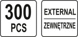 EXTERNAL CIRCLIP ASSORTMENT 300PCS (YT-06880)