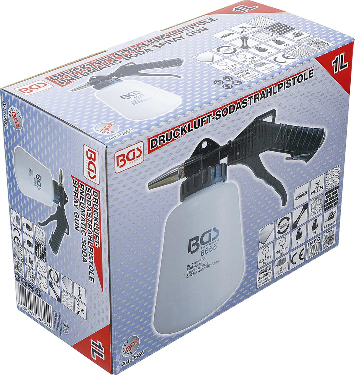 PNEUMATIC SODA SPRAY GUN | 1 L (6655)