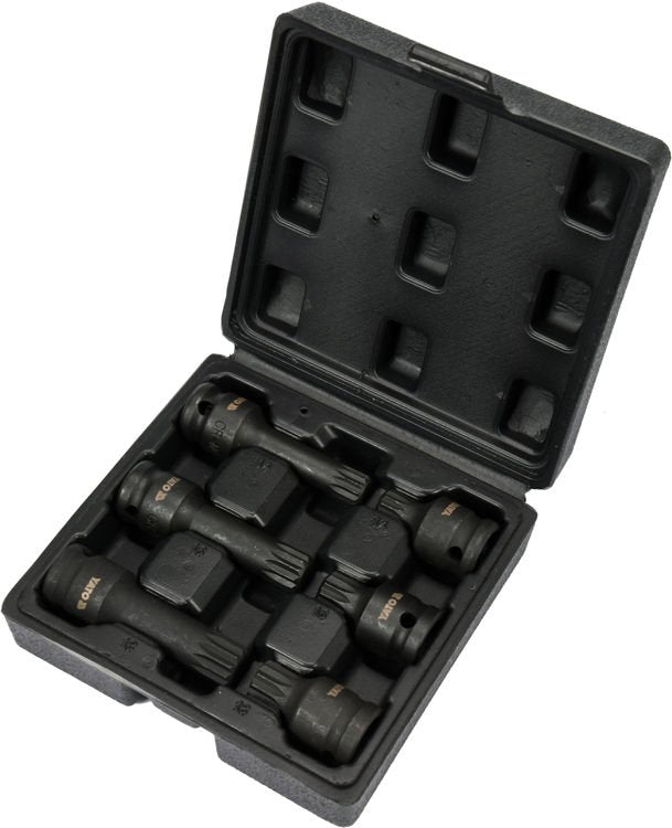 SPLINE IMPACT SOCKET SET 1/2" (YT-10652)