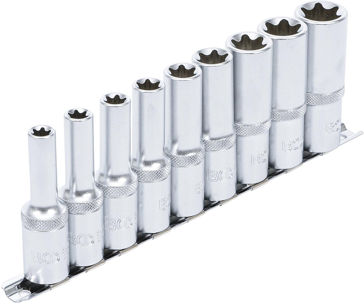 SOCKET SET, E-TYPE, DEEP | 12.5 MM (1/2") DRIVE | E10 - E24 | 9 PCS. (2026)
