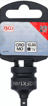 IMPACT SOCKET ADAPTOR | 12.5 MM (1/2") INTERNAL SQUARE - 6.3 MM (1/4") EXTERNAL SQUARE (9778)