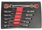 BOX-END DOUBLE-SIDED WRENCH SET | FLEX HEAD | 9 - 21 MM | 6 PCS. (FDS6)