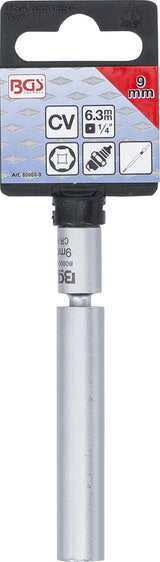 SWIVEL GLOW & SPARK PLUG SOCKET | 6.3 MM (1/4") | 9 MM (80000-9)