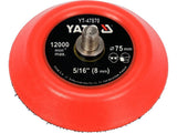 HOOK AND LOOP SANDING PAD 75MM TH 5/16 (YT-47870)
