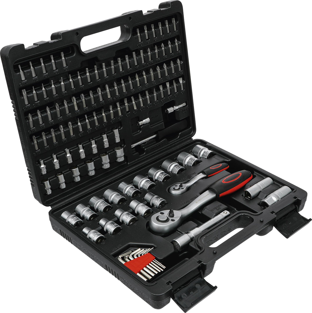 SOCKET SET SUPER LOCK | 6.3 MM (1/4") / 12.5 MM (1/2") DRIVE | 115 PCS. (15120B)