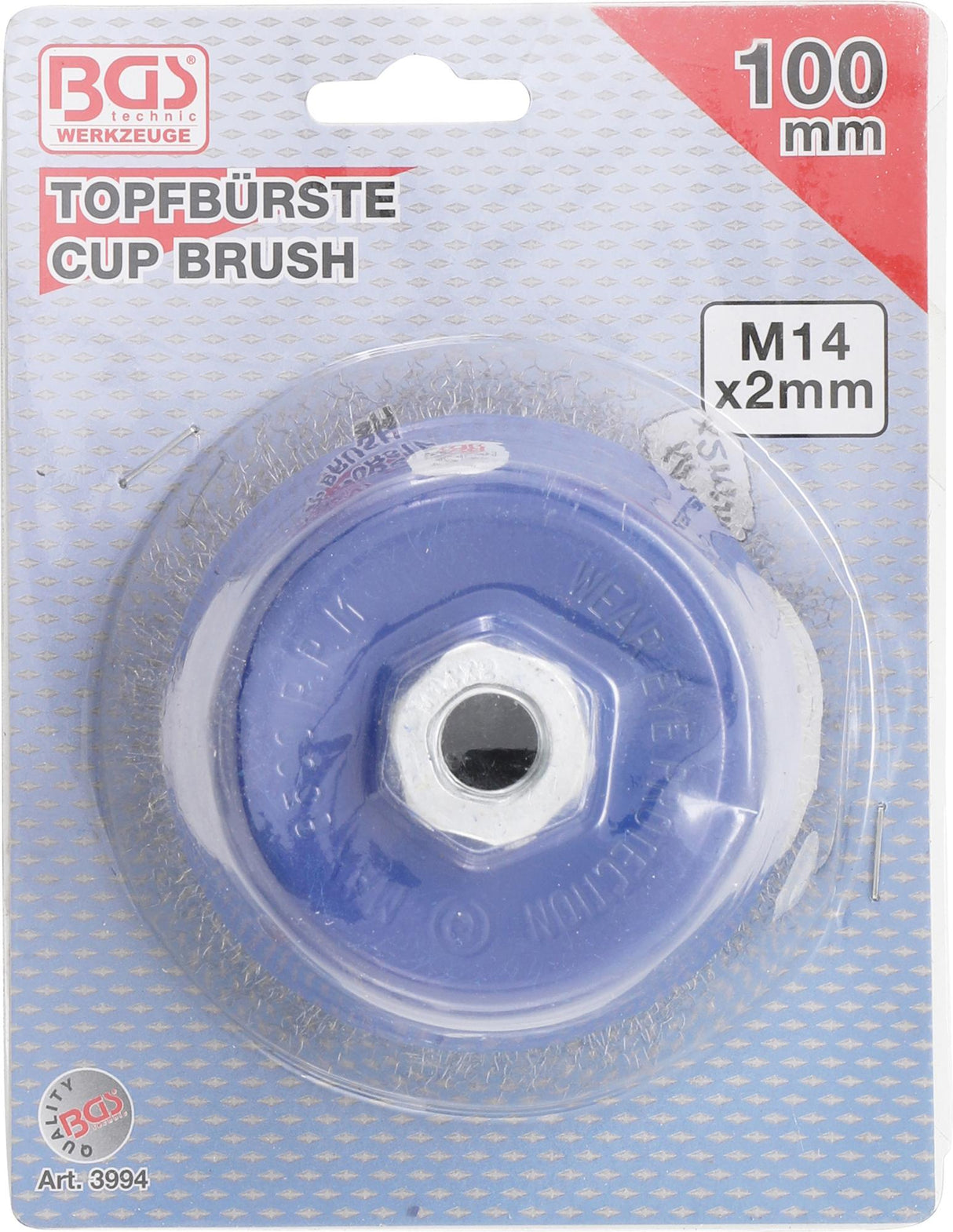 WIRE CUP BRUSH | M14 X 2 DRIVE | Ø 100 MM X 67 MM (3994)