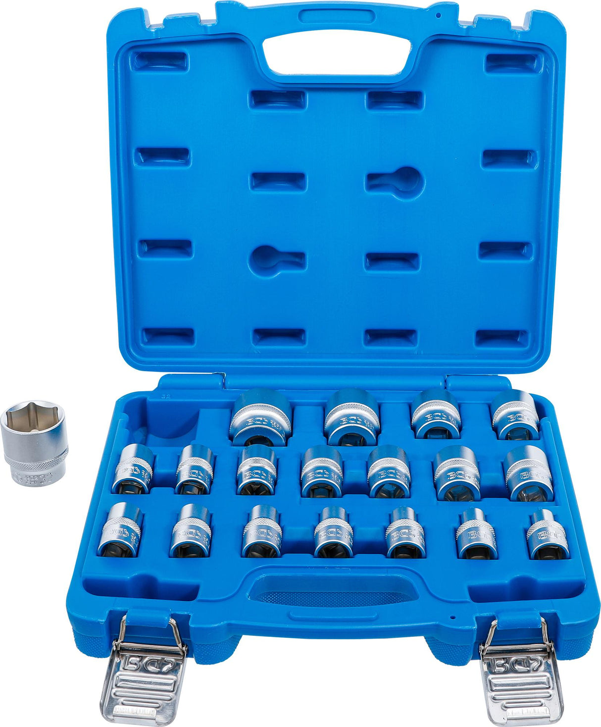 SOCKET SET, HEXAGON | 12.5 MM (1/2") DRIVE | 8 - 32 MM | 19 PCS. (9131)