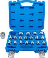 SOCKET SET, HEXAGON | 12.5 MM (1/2") DRIVE | 8 - 32 MM | 19 PCS. (9131)